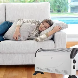 Calentador Eléctrico Convector 750W 1050W 1800W 52.5x17x32.5 Cm Blanco con 3 Niveles de Potencia para Uso Doméstico - Product Image 5