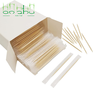 Cure-dents en bois de bambou jetables écologiques à double pointe pour <span class=keywords><strong>les</strong></span> fêtes Voyage pour <span class=keywords><strong>les</strong></span> restaurants Bambou naturel - Product Image 2