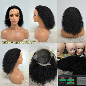Promotion : Perruque brésilienne vierge en cheveux humains 13x4 Lace Front, vente en gros, 200 grammes, perruque bouclée Water Wave - Product Image 4