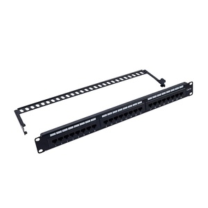 แผงแพทช์เปล่าแบบ UTP 24 พอร์ต สำหรับสายเคเบิล Cat5e Cat6 Cat7 Cat8 ราคาจีน - Product Image 1