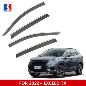 Benke Chery Exeed TX RX LX VX Extensions d'ailes Garde-boue Déflecteurs de vent Pare-pluie en PP Installation sans perçage - Product Image 4