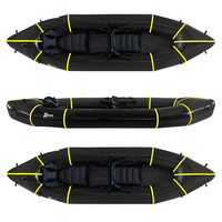 Packraft gonflable pliable ultraléger en TPU durable pour 2 personnes, longueur 3,1-4 m