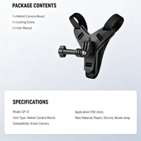 Support de mentonnière pour casque NEEWER GP-72 compatible avec les caméras d'action GoPro