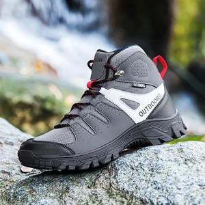 Chaussures de randonnée montantes pour hommes, respirantes et antidérapantes, idéales pour le cyclisme en extérieur, le voyage, le camping et la randonnée tout-terrain - Product Image 4