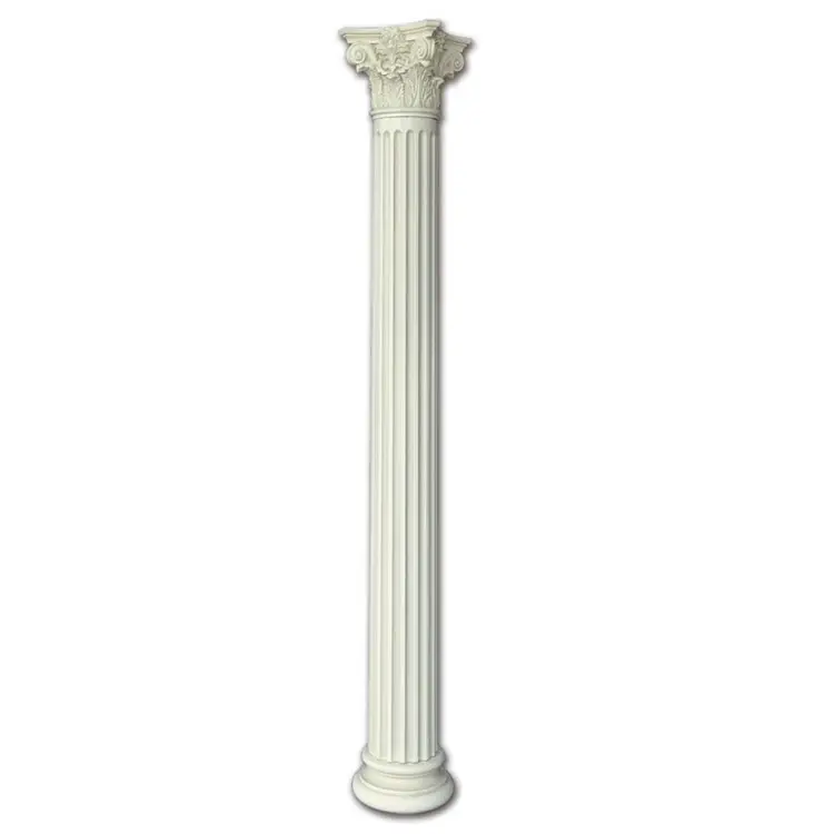 उच्च गुणवत्ता दौर घर गेट रोमन संगमरमर स्तंभ डिजाइन सजावट के लिए आउटडोर