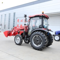 Tracteur compact 4x4 TB904C équipé d'un chargeur frontal, tracteur agricole diesel