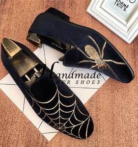 Leather shoes <b>man</b> - High-end style. One-piece new <b>velvet</b> breathable foot cover <b>loafers</b> for business attire shoes - Product Image 5