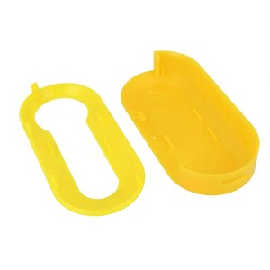 Guscio di copertura in plastica gialla per tasti telecomando senza lamiere Fiat Grande Punto Evo Panda Bravo Stilo 500L Lancia Y - Product Image 3