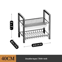Respectueux de l'environnement sous l'évier multifonctionnel bol armoire cuisine support de rangement comptoir égouttoir porte-baguettes