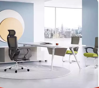 Chaise de bureau ergonomique pivotante à dossier haut et inclinable, avec repose-pieds, nouveau design