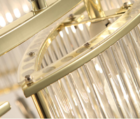 Lustre en cristal G4 pour escalier d'hôtel, solution d'éclairage élégante