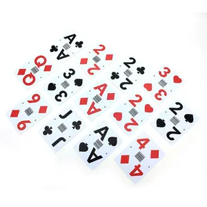 Free Sample Adults Game Plastic Waterproof Poker Deck Printed Us Playing Card Custom Logo
