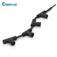 DREAM Câble Répartiteur d'Alimentation Étanche Type T IP68 Pré-câblé en Chaîne pour Station de Recharge de Véhicules Électriques et Éclairage de Parking