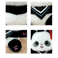 Peluche Panda avec Chapeau de Docteur, Rembourrée en Coton PP, Douce et Moelleuse, Cadeau de Fête des Diplômes et d'Anniversaire, Vente en Gros Usine