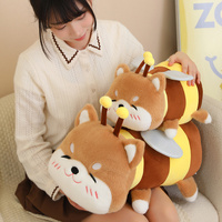 Poupée abeille en peluche Capybara poupée Shiba Inu mignon pot de miel Rag Doll fille