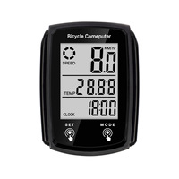 Compteur de Vélo Étanche MJR Z20 avec Capteur Lumineux, Version Anglaise Filaire, Odomètre Rétroéclairé pour VTT et Vélo de Route, Écran Tactile