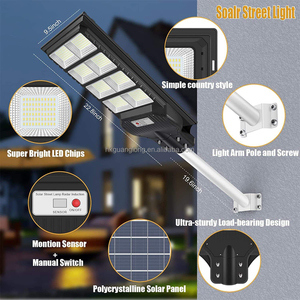 Lampadaire solaire LED extérieur en acier galvanisé de qualité supérieure, prix d'usine, intégré IP65 80W 100W - Product Image 3
