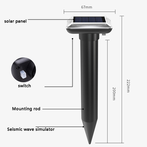 Pengusir tikus ultrasonik, penolak hewan ultrasonik 360 derajat, pengusir ular untuk luar ruangan - Product Image 6