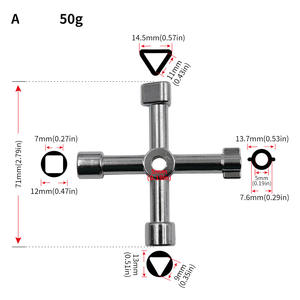 Clé triangulaire universelle multifonctionnelle à 4 voies Clé <span class=keywords><strong>de</strong></span> <span class=keywords><strong>plombier</strong></span> Clé <span class=keywords><strong>de</strong></span> <span class=keywords><strong>plombier</strong></span> triangulaire - Product Image 3