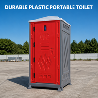 Cabine de toilette modulaire directe usine avec urinoir en céramique et lavabo éclairé pour chantier de construction