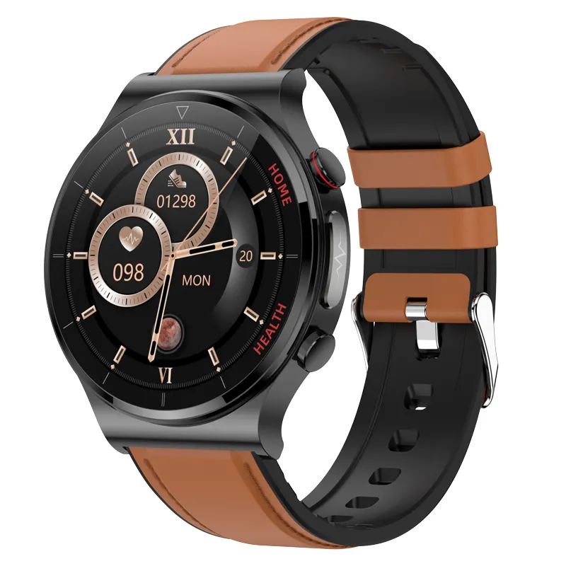 2022 New E300 Laser Health Physiotherapy Smart watch with Ecg Ai Heart rate BP Spo2 Ip68 Sdk Medical Health SmartWatches