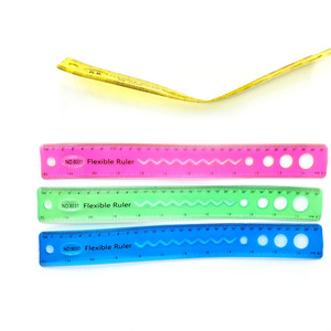 Útiles Escolares, Regla Flexible de PVC de Plástico Suave de 30 cm, Reglas Plegables Multicolores para Promoción - Product Image 5