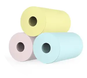 מכירה לוהטת צבע 80mm 48g 55g 65g 70g 57x40mm נייר קופה תרמית מדפסת נייר רולס