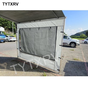 TYTXRV UV Blocker Motorhome <span class=keywords><strong>Camping</strong></span> Trailer Canopy Shelter W2.5 * H2.2MSun Shade Brown Mesh Rv Side Auvent Sunshade tissu - Product Image 5