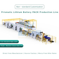 Lini Perakitan Paket Baterai Lithium Ion Prismatik Otomatis yang Dapat Disesuaikan untuk Kabinet Penyimpanan Energi Rumah/Solar