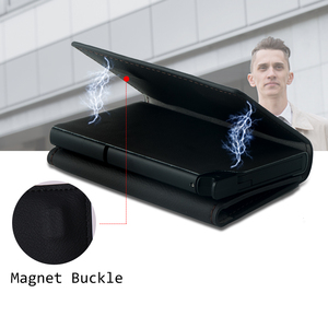 Casekey Custom Hot-selling Multifunctional Smart Slim Large Capacity Stylish Pop up RFID <b>Metal</b> <b>Wallet</b> for Business Man - Product Image 4