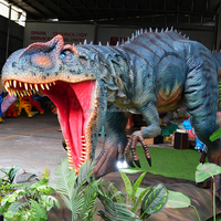 Allosaurus : Simulation de dinosaure robotique animatronique avec mouvements pour parc à thème