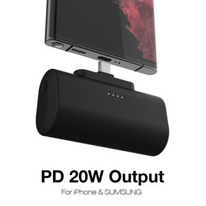 Mini portátil 5000mAh Power Bank 12W Cápsula <span class=keywords><strong>de</strong></span> carga Paquete <span class=keywords><strong>de</strong></span> batería para <span class=keywords><strong>iPhone</strong></span> 15 para <span class=keywords><strong>iPhone</strong></span> 5 Cargador portátil - Product Image 4