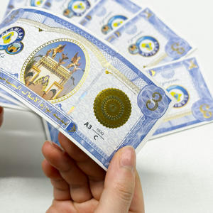 Billet de sécurité personnalisé avec film holographique, papier, <span class=keywords><strong>carte</strong></span> de bon cadeau en espèces, coupons de réduction avec fibre UV invisible - Product Image 5