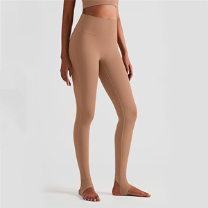 Quần Yoga Cạp Cao Quần Legging Nữ Trần Truồng Cảm Thấy Squat Proof Không Có Ngón Chân Lạc Đà Đàn Hồi Khô Phù Hợp Với Tập Thể Dục Phòng Tập Thể Dục Quần Bó - Product Image 4