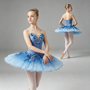 Traje de Ballet Profesional Blue Bird para Niñas, Corsé con Falda Plisada, Disfraz para Representación de la Bella Durmiente, Ropa de Danza Escénica - Product Image 1