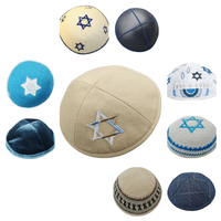 Sombrero Judío Yarmulka Kippot al por Mayor, Kippah Judía con Logotipo Personalizado, Kippot de Lino para Boda, Sombrero Yarmulka de Algodón Twill, Kipot Judaicos