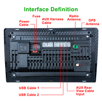 CE FCC 9 pouces 10 pouces Android autoradio système multimédia MP5 écran tactile lecteur DVD de voiture avec Gps Navigation Audio Carplay
