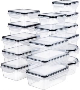 24-Piece B Grade Sealed Snacks Dry <b>Storage</b> <b>Box</b> Set Food Grade Plastic Lunchbox with Plastic Lid for <b>Kitchen</b> and Office Use - Product Image 2