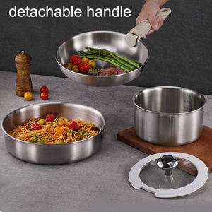 Juego de ollas de acero inoxidable 316 para el hogar con mango extraíble, utensilios de cocina - Product Image 2
