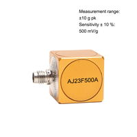 Accéléromètre piézoélectrique triaxial haute sensibilité AJ23F, 500 MV/g, plage 10 g, aluminium anodisé dur, pour test de saut robotisé