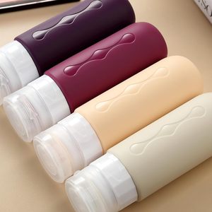 Kit de flacons de voyage en silicone pour produits de toilette, flacons de shampoing rechargeables, approuvés par la TSA, flacons cosmétiques de voyage en silicone compressibles - Product Image 5