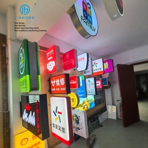 Tự làm quảng cáo dẫn hộp Đèn ngoài trời hai mặt hộp đèn Acrylic vòng tròn hộp Đèn chân không hình thành chân không bảng hiệu nhà máy - Product Image 5