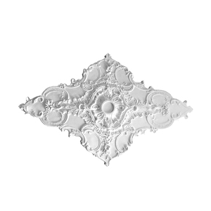 <span class=keywords><strong>Rosace</strong></span> de <span class=keywords><strong>plafond</strong></span> ronde en polyuréthane gaufré, installation facile, durable, écologique, surface lisse pour la décoration intérieure - Product Image 3