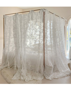 مصنع شبكة المظلة الديكور للطي ترقية مريحة فتاة مستقرة النوم شبكة البعوض مستطيل للسرير - Product Image 4