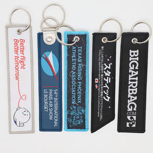 <span class=keywords><strong>Porte</strong></span>-clés Double Face <span class=keywords><strong>Personnalisé</strong></span> en Usine avec Logo Tissé « <span class=keywords><strong>Remove</strong></span> <span class=keywords><strong>Before</strong></span> <span class=keywords><strong>Flight</strong></span> », Faible MOQ, Promotionnel en Tissu, Étiquette Jet, <span class=keywords><strong>Porte</strong></span>-clés Vol - Product Image 1