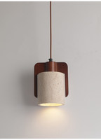 JYLIGHTING Lampe suspendue moderne minimaliste de petite taille, lampe suspendue en pierre de grotte jaune pour salles à manger, hôtels, chambres à coucher