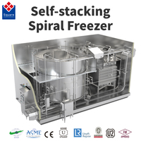 Equipo de Congelación en Espiral Autoapilable, Rendimiento Confiable, Certificación CE, Máquina Industrial para Alimentos Congelados