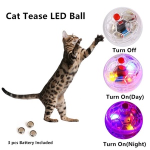 Thiết Kế Mới Mèo Chơi Đồ Chơi LED Nhấp Nháy Bóng Đồ Chơi Pet Cat Đồ Chơi Tương Tác Bóng Mèo Đuổi Theo Chơi Vui Nhộn CuộN Bóng - Product Image 2