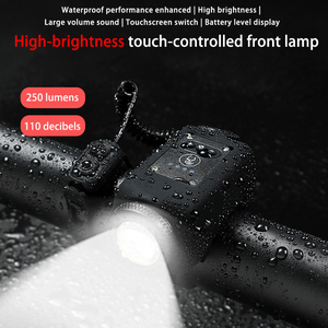 Luci <span class=keywords><strong>per</strong></span> Bicicletta IPX5 Impermeabili <span class=keywords><strong>per</strong></span> Guida Notturna, <span class=keywords><strong>Clacson</strong></span> Elettronico 110db <span class=keywords><strong>per</strong></span> Mountain Bike, Faro Anteriore LED USB con <span class=keywords><strong>Clacson</strong></span> - Product Image 3