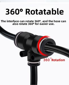 Raccordo Pneumatico Serie PEG CHAOXU, Connettore a T Riduttore Push-In One-Touch, Raccordo a T per Diametri Diversi - Product Image 2